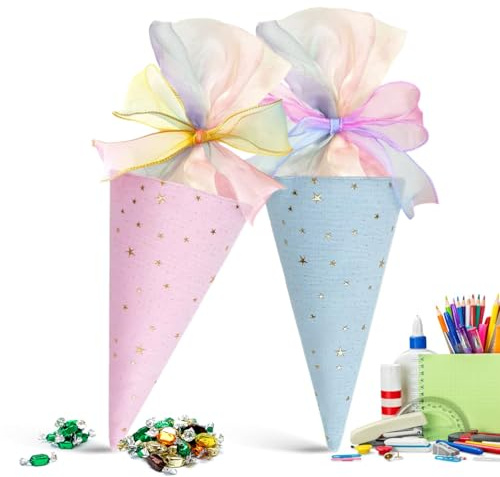 Skolkoner | 2 st paket godispåsar | Förpackning Snack Popcorn Godis med Twist Lås | Skolleveranser Lärare Fester Klass Gåvor Barn Evenemang