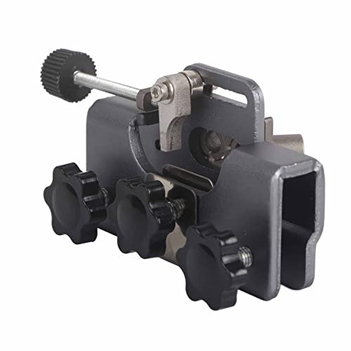 Cocoarm Affûteur de Tronçonneuse Affûteur de Chaîne à Manivelle Portable Alliage d'aluminium avec Acier au Tungstène 87 Mm Outil d'affûtage Rapide Léger pour Scies à Chaîne Scies électriques (Gray)