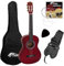 TIGER CLG5-RD Chitarra classica con accessori, misura 1/4 - colore rosso