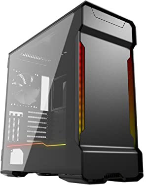 Phanteks Enthoo Evolv X Digital Midi Tower Glass Gaming Case - Black, High-Performance PC Case with Tempered Glass and RGB Lighting