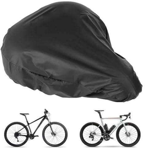 2er Set Sattelschutz wasserdicht Fahrrad,Sattelbezug wasserdichte Fahrradsattelabdeckung,Leicht zu Tragen,Elastische Wasserfeste Fahrradsatteldecke, Passend für den Meisten Fahrradsattel