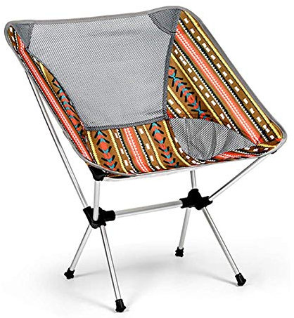 YIHANSS Campingstuhl, ultraleichter Gartenstuhl, tragbarer Klappstuhl, perfekt zum Angeln, Picknick, Garten, Festivals, Park, Outdoor, zusammenklappbarer bequemer Strandsitz