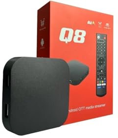 Q8 Box TV 4K HDR Android 11 4G RAM / 32GB ROM S905Y4 Haute Qualité Télécommande Bluetooth
