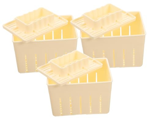 Cabilock Kit De Fabrication De Fromage Maison Avec Moule À Fromage 3 Pièces Pour La Fabrication De Tofu Et De Fromage