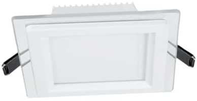 Vetrineinrete® Pannello led slim incasso bordo in vetro 24 watt cct tre colorazione di luce calda fredda naturale (Quadrato)