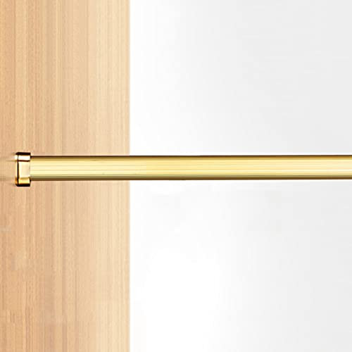Kleiderstange für Kleiderschrank, Metall, Kleiderstange für ovale Schränke, Organisation, inklusive Flansch-Endkappen, gute Rückseite, Weiß/Grau (Farbe: A, Größe: 195 cm)