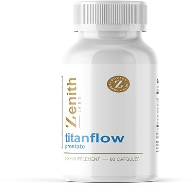 TitanFlow Prostate Supplement - The UK’s #1 Prostate Supplements for Men | Stinging Nettle, Beta Sitosterol, Lycopene 60 Vegan Capsules Prostate Support