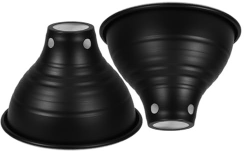 Amosfun Reptilien Wärmelampe Reflektor Dome Lampenschirm 2 Stück Heizlampe für Terrarium Effiziente Wärmelösung mit Isolierung Geeignet für Reptilien