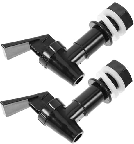 KOCKSHION Grifo Dispensador De Agua De Repuesto 2 Piezas Plástico Pp Color Negro Adaptable Para Enfriador y Jarra De Agua Uso Doméstico y Oficina