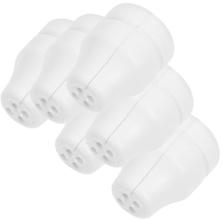 NOLITOY 6pcs Wooden Four Hole Blind Pull Cord Knobs Window Blind Accessories for Roman Shades Easy Secure Installation Practical Cord Tassel Ends for