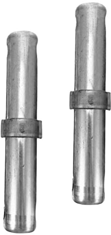PartyKindom 2pcs Plated Scaffolding Coupling Pins with Collar Retainer Heavy Duty Insert Pins for Mobile Scaffold Accessories Resistant Construction Connectors