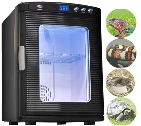 Reptile Incubator 25L - Automatic Cooling and Heating 5°C to 60°C for Egg Breeding Hatchery - Perfect for Snakes, Lizards, and Turtles