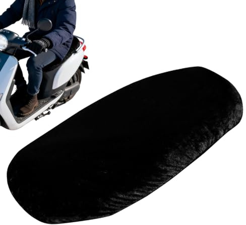 Erconsso Motorrad Sitzkissen - Plüschiger Warmer Sitzbezug Für Motorräder | Bequemer Schutz fürs Radfahren - Geeignet für Geländemotorrad, ATV, Moped, Roller, Schnee, kaltes Wetter und Arbeit