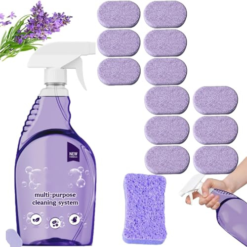 Dr Clean Spray Nettoyant Multi-Usages, Nettoyant Four et Surfaces, Solution de Nettoyage Rapide pour Éliminer les Taches (1, B)