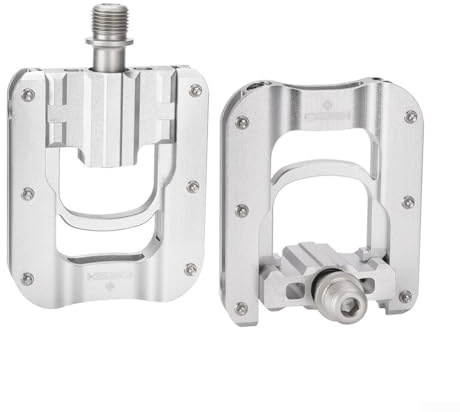 Pedales de bicicleta plegables de aleación de aluminio de 9/16 pulgadas con rodamientos sellados y 12 pines antideslizantes para un mejor agarre, adecuados para bicicletas plegables Brompton, ciclismo