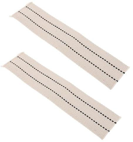 WHAMVOX 2pcs Mèches Plates en Coton pour Lampes à Huile, Haute Efficacité et Entretien Réduit, pour Fabrication de Bougies et Éclairage D'événements Spéciaux