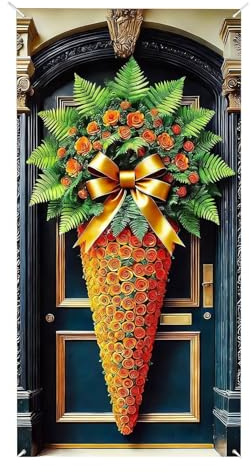 Banderolas De Pascua | Letreros Divertidos de Primavera 90x180 cm | Banderines de Pascua para Puerta Principal - Para Interior Exterior Celebración de Vacaciones
