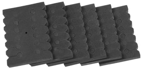 BIUDECO Separador de Flechas de Espuma Negro 6 Piezas para Organización en Campo de Tiro Interior y Accesorios de Caza
