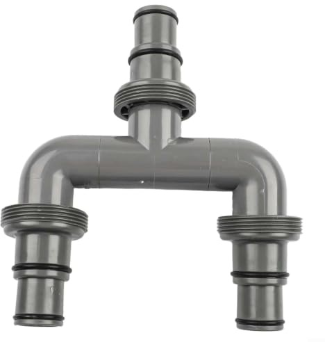 Evenoonest Conector de manguera de piscina, adaptador en T de 3 vías para mangueras de piscina de 32 mm y 38 mm, abrazaderas de acero inoxidable, compatible con sistemas de filtro de arena intex (C)