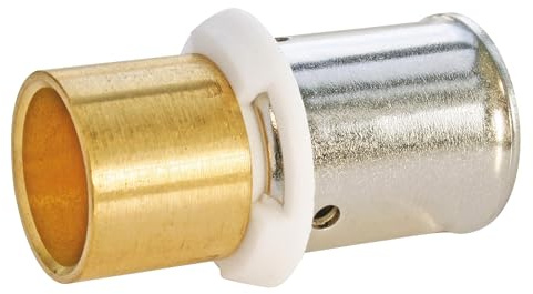 SOMATHERM FOR YOU, Raccord adaptateur à souder cuivre Ø14 mm et à sertir PER Ø16 mm, compatible avec outils H, U, RF Norme NF 545, pression max 10 bars, T°C 5-90°C