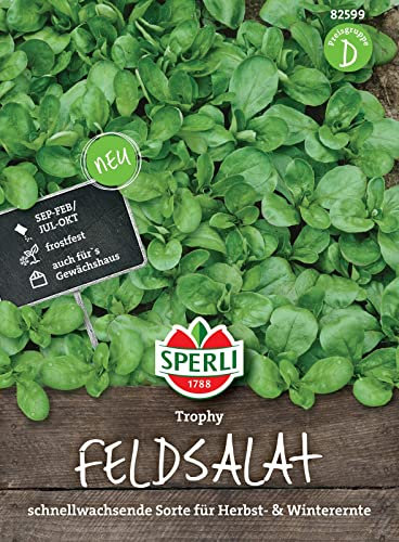 82599 Sperli Premium Feldsalat Samen Trophy | Schnellwachsend | Herbst- u. Wintersorte | Wintersalat Samen