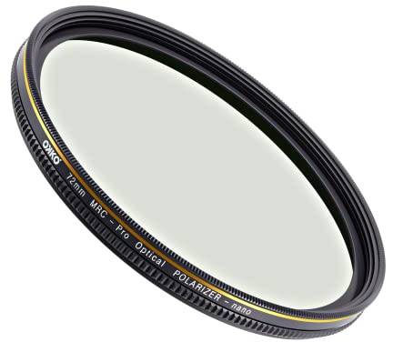Okko Pro Range Zirkularer Polarisationsfilter für perfekte Fotografie, einstellbare Polarisation, kompatibel mit allen großen Marken, Farbsättigungslinse - 82 mm