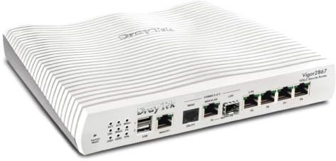 DrayTek Vigor 2867 Multi-Gigabit Multi-WAN VDSL & FTTP-router | Trådbunden, brandvägg, VPN