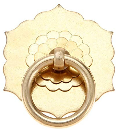 Türklopfer 2 stücke 35mm Möbel Vintage Kupfer Armaturen Türgriff Zug Ring Klopfen Klassisch Hexagon Klopfergriff (Color : B)