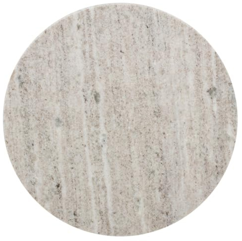 URBNLIVING Taglieri rotondi rettangolari quadrati in marmo per servire formaggi e salumi, 24 cm, colore: arenaria