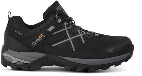 Regatta Mens Samaris III Low Walking Shoes with Performance Threads & Shock Absorbing Heel, Waterproof & Breathable - Perfect for Outdoors, Hikin, Climbing & Mountaineering