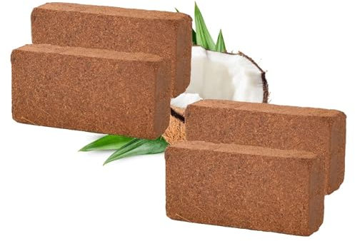 4 x 10L Coco Coir Brick Multi Purpose Potting Compost Compressed Peat Free Compost Brick