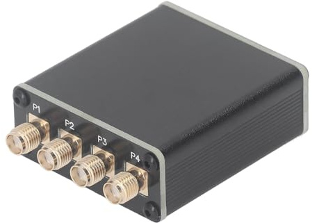 Active RF Isolation Distributor, 100kHz-150MHz, 50 Ohms, 4 Channel Splitter with Isolator, 600mAh Battery, for SDR GPSDO Radio