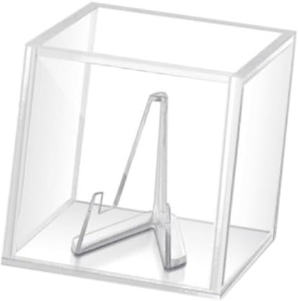 Luwecf Estuche de Plectros para Guitarra con Soporte Transparente, Base Clara