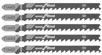 Bayonet Jigsaw Blade T144D Wood, 5 in pack.
