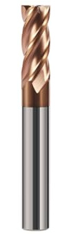 Hilpaty Hartmetall Schaftfräser 6.0 * 50mm, 4 Schneiden, TiSiN Beschichtet HRC 55, VHM Fräser, CNC Fräser für Metall, Gusseisen, Edelstahl, legierten Stahl