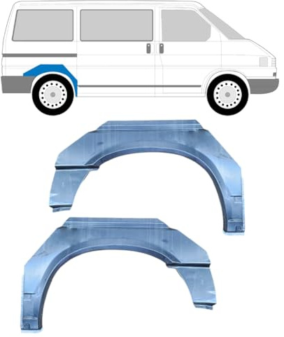 Reparaturblech Kotflügel hinten für Volkswagen Transporter T4 1990-2003