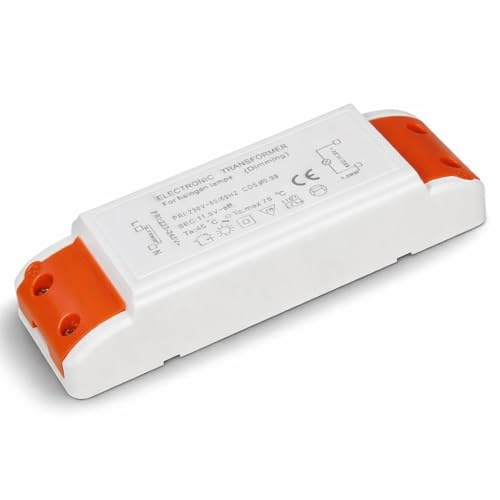 Lichtfaktor24 Elektronischer Halogen Transformator 120Watt Dimmbar für Niedervolt Halogen LM - 10 bis 120Watt