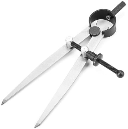 Einstellbare, Abschließbare Flügelteiler aus Stahl, Leder-Arbeitswerkzeuge, Teiler, 100 Mm, Drehbar, Kratzleder, Kompass, Nähwerkzeuge für Geometrie, Zeichnen und Zeichnen