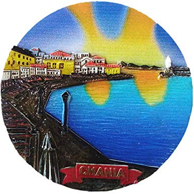 3D-Kühlschrankmagnet Chania Kreta Griechenland Reise-Souvenir Geschenk Zuhause Küche Kühlschrank Dekoration Magnet Sammlung