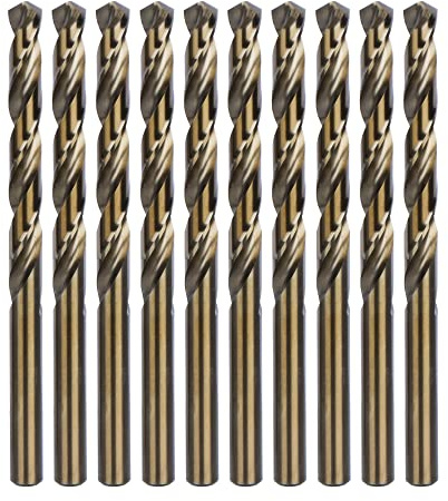 amoolo 5/16 Cobalt Drill Bit, 10pcs