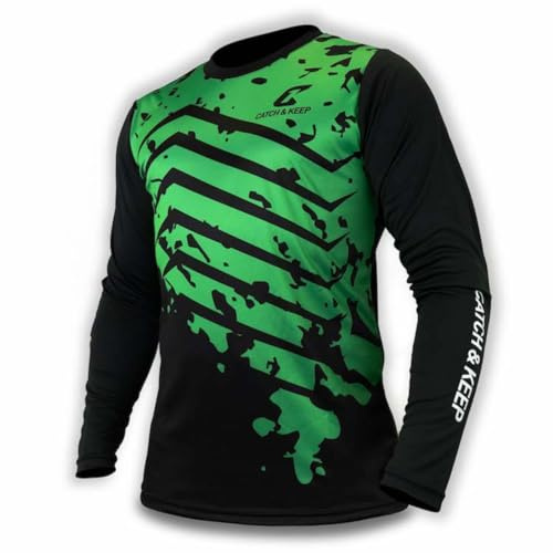 CATCH & KEEP Protection Torwarttrikot - Fußballtrikot Damen, Herren & Kinder - Ellenbogen-Polsterung - atmungsaktives Fußball Trikot - optimaler Schutz