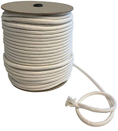 IPEA Corda di Cotone Macrame Colore Naturale – 8 mm x 100 Metri – Rotolo Super Lungo – Filo da Cucito per Lavorazioni Artigianali, Decorazioni, Arazzi e Tende