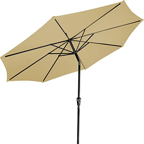 STILISTA® Marktschirm inklusive Abdeckung Durchmesser 300 cm in verschiedenen Farben, beige