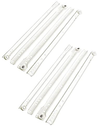 bricoleva.it Set Guide Cassetti Scorrevoli e Cassettiere ad Estrazione Totale non Ammortizzate Colorate Disponibili in più Varianti Misura 45 cm Confezione da 2 pezzi