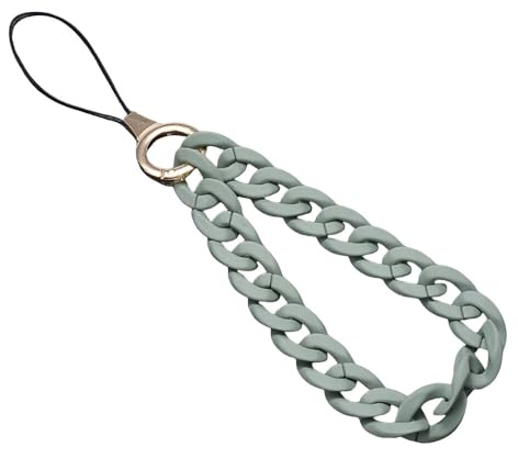 Universale Bunte Acrylkette Handykette Handgelenkschlaufe Kette Handy Lanyard Handy Anhänger Telefonkette Schlüsselanhänger Handygürtel Handyschmuck Hängende Kette Handschlaufe Taschenanhänger
