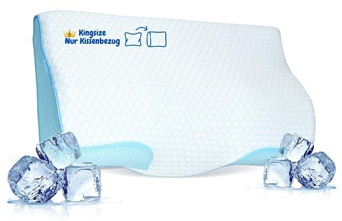 Derila Kühlender Kissenbezug sorgt für eine optimale Temperaturkontrolle Ihres Kissens für perfekten Schlaf. Hochweritiger, weißer Kissenbezug gewährleistet eine perfekte Passform