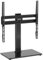 suptek Supporto TV universale girevole, supporto TV da tavolo per schermi piatti curvi da 26-55 fino a 45 kg, supporto base TV in vetro temperato regolabile in altezza, VESA max. 400x400 mm, TS202