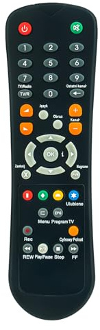 VINABTY Fernbedienung ersetzen Passend für Pilot CYFROWY POLSAT DVD Player HD1000, HD2000, HD3000, HD5000,HD5500S, HD6000, HD7000