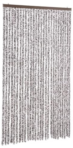 vidaXL Insektenschutz-Vorhang Braun und Beige 118x220 cm Chenille