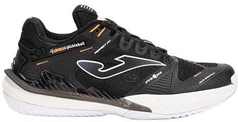 Joma Pádel Zapatilla de Hombre Stroke, 40-46 Negro - Suela Reactive Ball Que Absorve Impactos y Evita Torsiones en Articulaciones